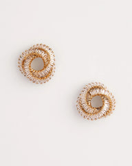 Chico's Jewelry Goldtone Twisted Stud Earrings