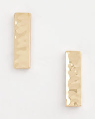 Chico's Jewelry Ash Gold Collection Square Drop Earrings
