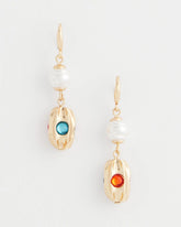 Chico's Jewelry No Droop® Goldtone Faux Pearl Earrings