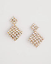 Chico's Jewelry Curved Crystal Earrings