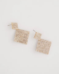 Chico's Jewelry Curved Crystal Earrings