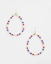 Chico's Jewelry No Droop® Red White & Blue Earrings
