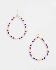 Chico's Jewelry No Droop® Red White & Blue Earrings