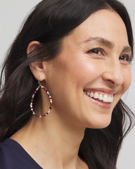 Chico's Jewelry No Droop® Red White & Blue Earrings