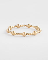 Chico's Jewelry Gold-tone Medium Bead Stretch Bracelet