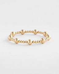 Chico's Jewelry Gold-tone Medium Bead Stretch Bracelet