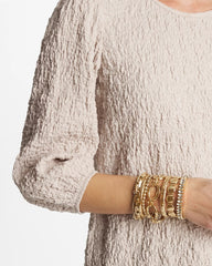 Chico's Jewelry Gold Link Stretch Bracelet