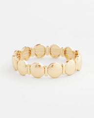 Chico's Jewelry Textured Circle Stretch Bracelet