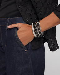 Chico's Jewelry Reversible Round Stretch Bracelet