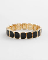 Chico's Jewelry Chico's Originals Black Square Stretch Bracelet