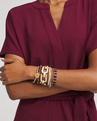 Chico's Jewelry Chianti Square Stretch Bracelet
