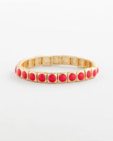 Chico's Jewelry Bold Orange Goldtone Stretch Bracelet