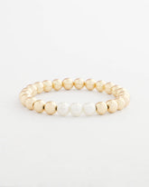 Chico's Jewelry Goldtone Bead Stretch Bracelet