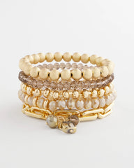 Chico's Jewelry Neutral Stretch Set of Five
