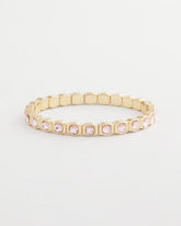 Chico's Jewelry Small Pink Faceted Gem Stretch Bracelet