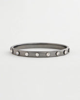 Chico's Jewelry Hematite Rhinestone Tone Bangle