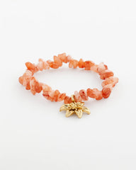 Chico's Jewelry Aventurine Stone Chips Charm Bracelet