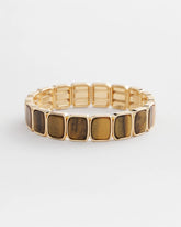 Chico's Jewelry Neutral Square Stretch Bracelet