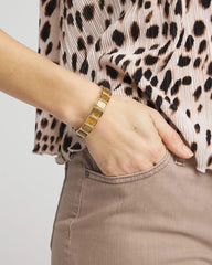Chico's Jewelry Neutral Square Stretch Bracelet