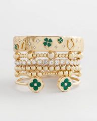 Chico's Jewelry Four Leaf Clover Flex Cuff Bracelet