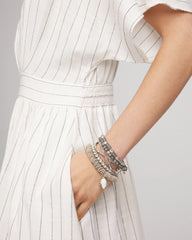 Chico's Jewelry Agate Stretch Charm Bracelet