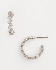 Chico's Jewelry No Droop® Silvertone Hoop Earrings