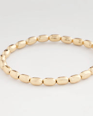 Chico's Jewelry Goldtone Oval Beaded Stretch Bracelet