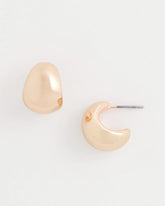 Chico's Jewelry Rose Gold Huggie Hoop Earrings