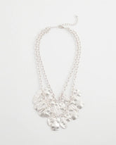 Chico's Jewelry Double Square Charm Pendant Necklace