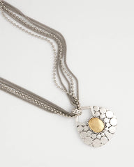 Chico's Jewelry Island Metal Pendant Necklace