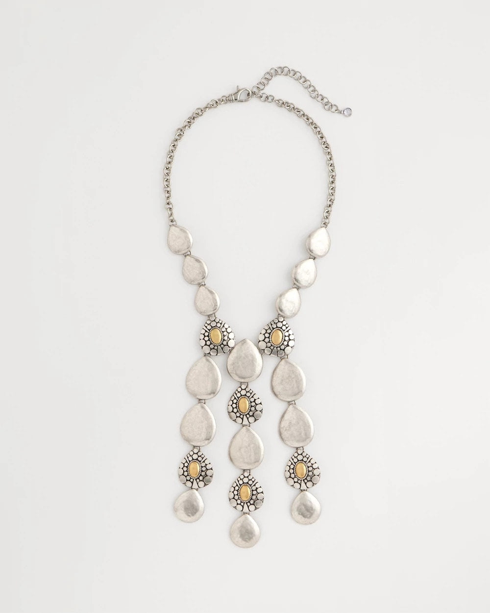 Chico's Jewelry Island Metal Linear Necklace