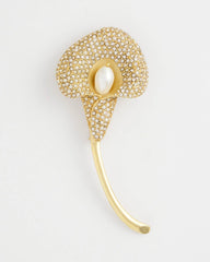 Chico's Jewelry Encrusted Calla Lily Brooch