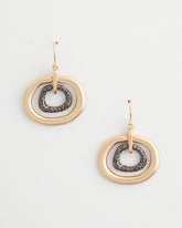 Chico's Jewelry Pave Mixed Metal Earrings