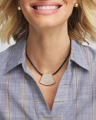 Chico's Jewelry Gold Glitz Pendant Necklace