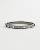 Chico's Jewelry Hematite Rhinestone Tone Bangle