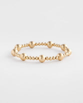 Chico's Jewelry Gold-tone Medium Bead Stretch Bracelet
