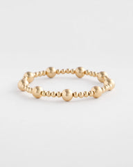 Chico's Jewelry Gold-tone Medium Bead Stretch Bracelet