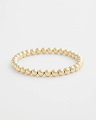 Chico's Jewelry Small Beaded Gold Tone Stretch Bracelet