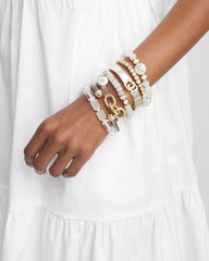 Chico's Jewelry Goldtone Stretch Tennis Bracelet