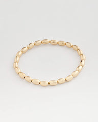 Chico's Jewelry Goldtone Oval Beaded Stretch Bracelet