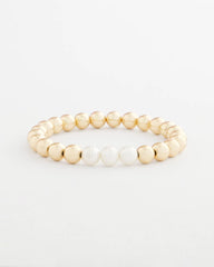 Chico's Jewelry Goldtone Bead Stretch Bracelet