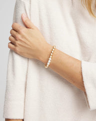 Chico's Jewelry Goldtone Bead Stretch Bracelet
