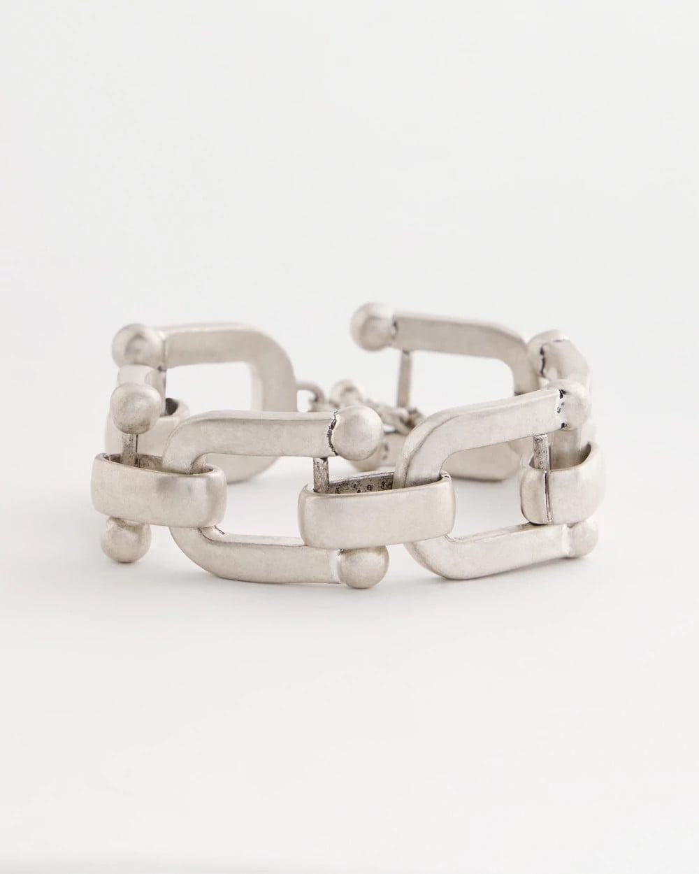 Chico's Jewelry Silvertone Link Chain Bracelet