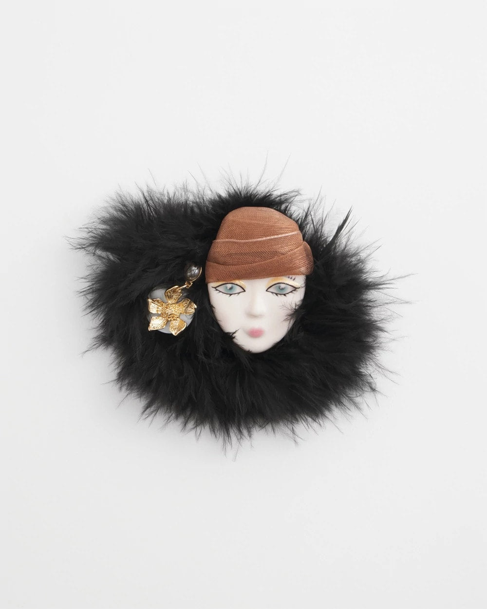 Chico's Jewelry Feathered Lady Brooch