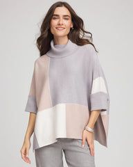 Chico's Accessories Quilted Chic Cowlneck Poncho