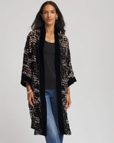 Chico's Accessories Art Deco Burnout Kimono