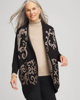 Chico's Accessories Ottoman Jacquard Cocoon Cardigan