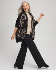 Chico's Accessories Ottoman Jacquard Cocoon Cardigan