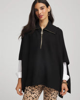 Chico's Accessories Cashmere-Blend Pullover Sweater Poncho