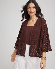 Chico's Accessories Short Woven Kimono